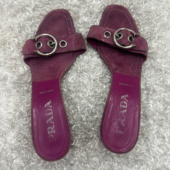 Prada Heels Block women’s Clogs Sandals - Picture 1 of 10
